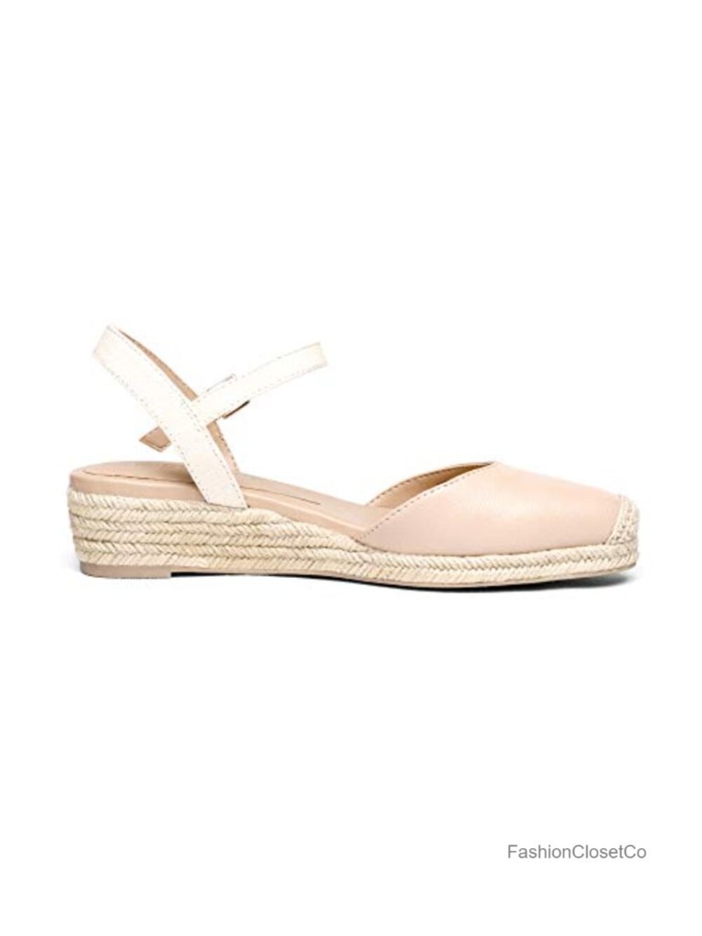 Closed Toe Espadrilles Wedge Sandals with Adjustable Ankle Strap - Picture 2 of 6